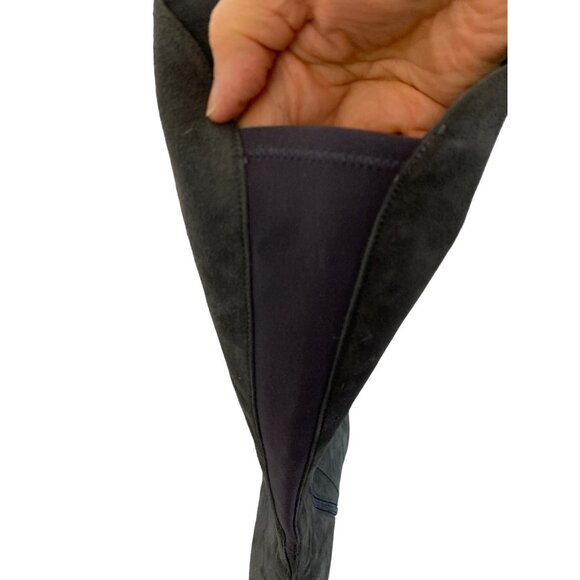 Stuart Weitzman Gray Suede Knee-High Boots Size 6M Flats Side Zipper 7974 - Picture 5 of 11
